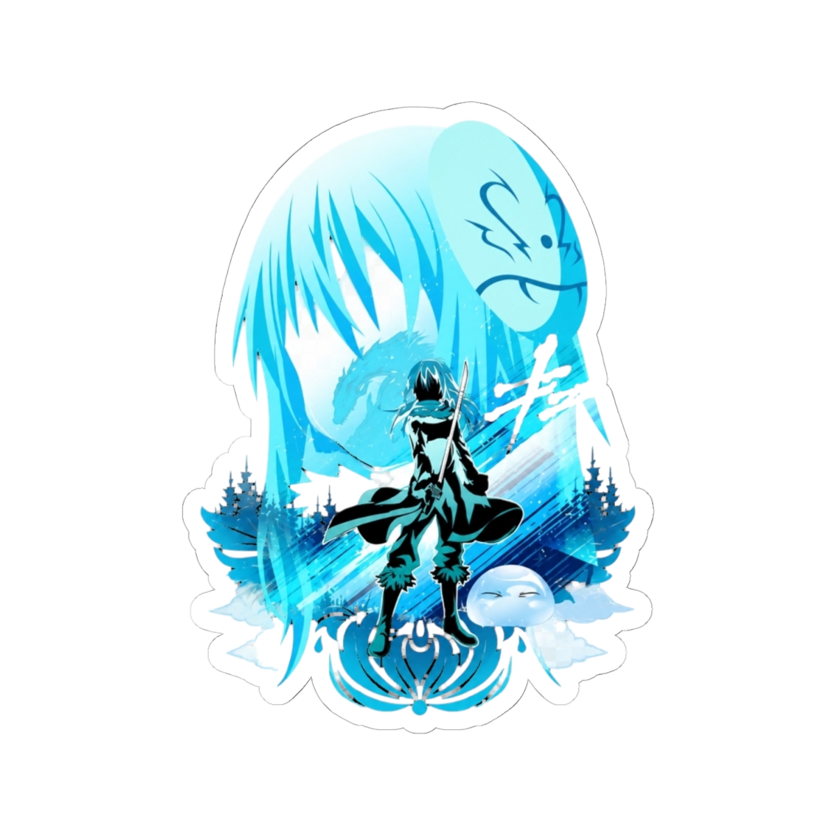 That Time I Got Reincarnated as a Slime Rimuru Tempest Sticker - alternate angle 1, merchandise