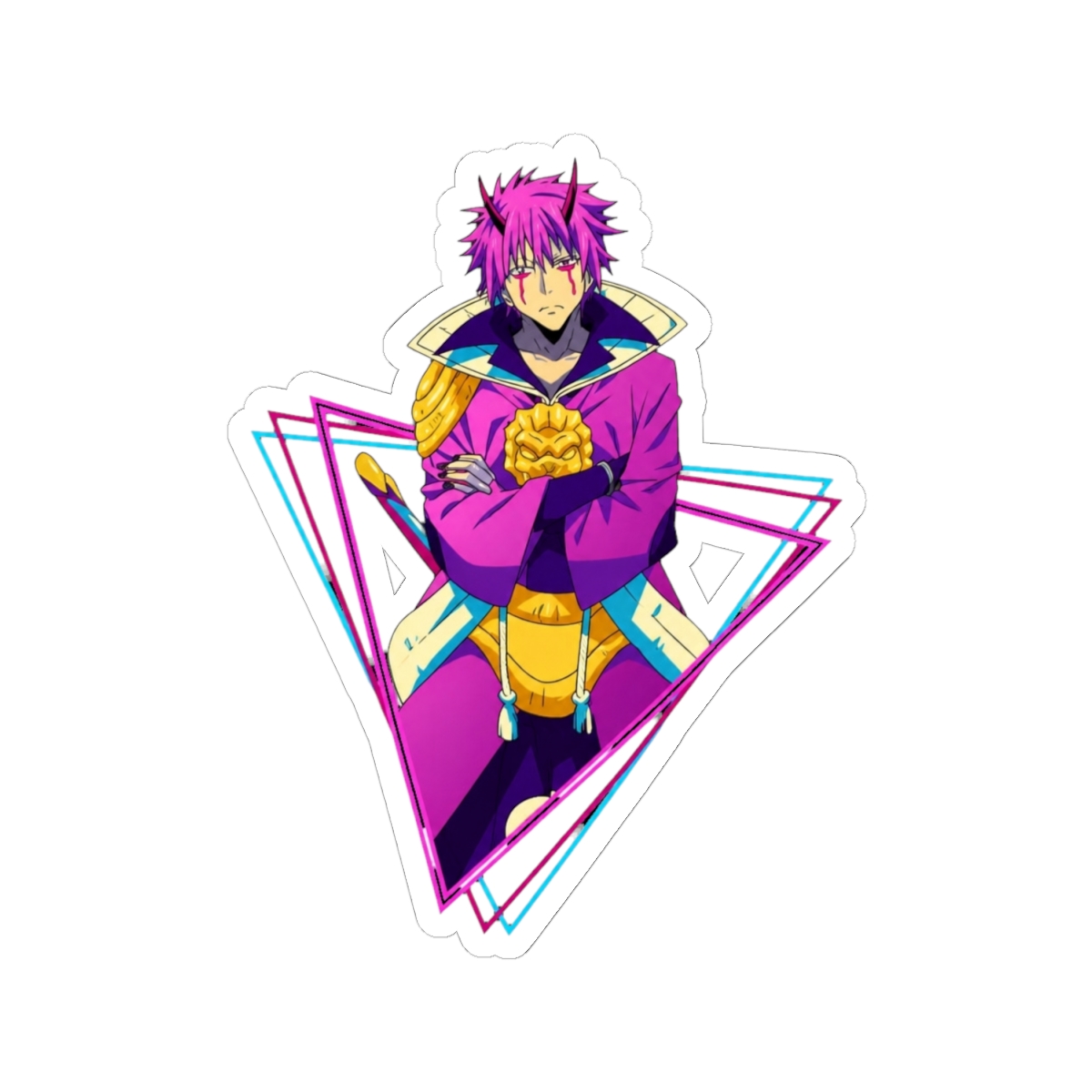 that time i got reincarnated as a slime - Benimaru Sticker - alternate angle 1, merchandise