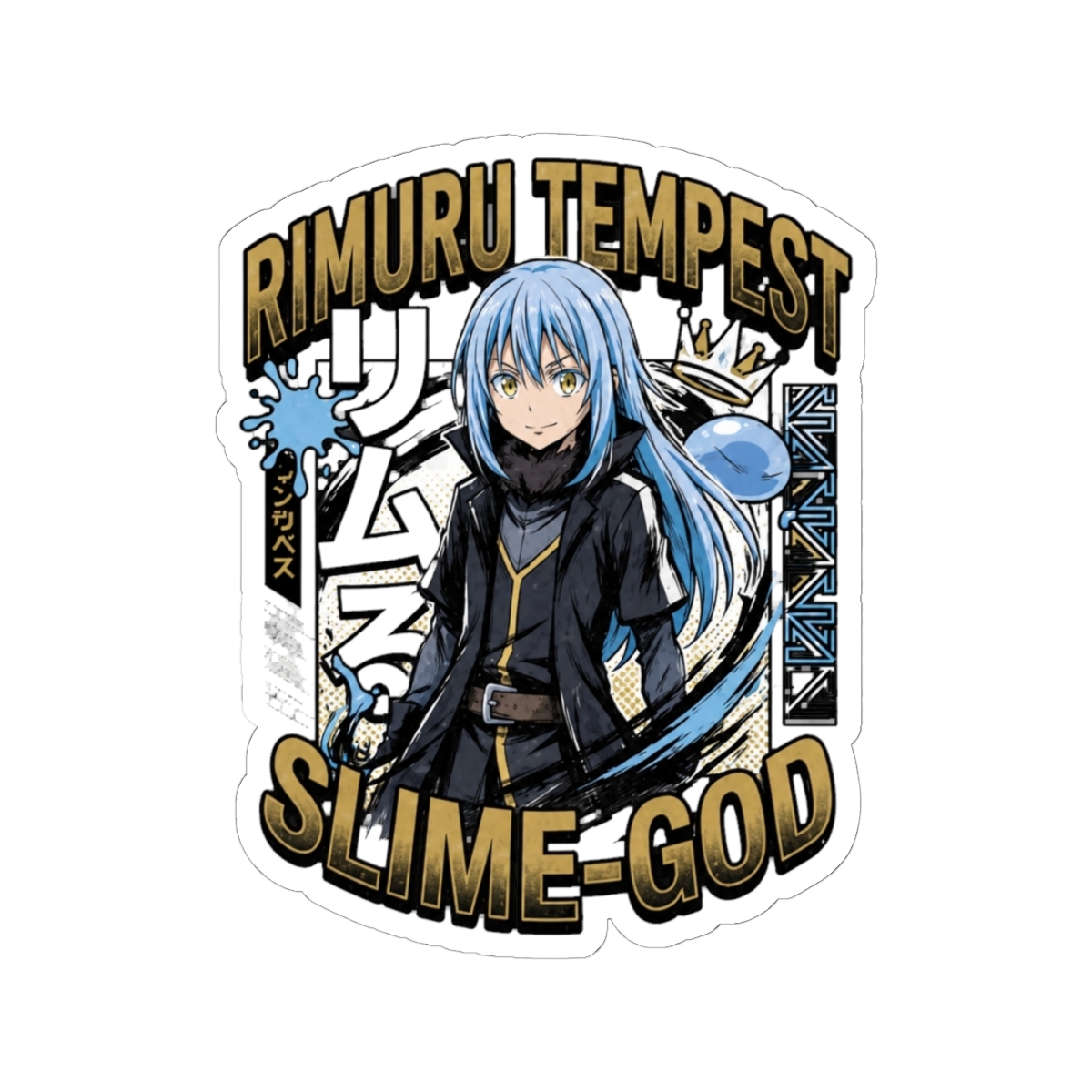 Rimuru Tempest - The Slime God Legacy Sticker | That Time I Got Reincarnated as a Slime - alternate angle 1, merchandise