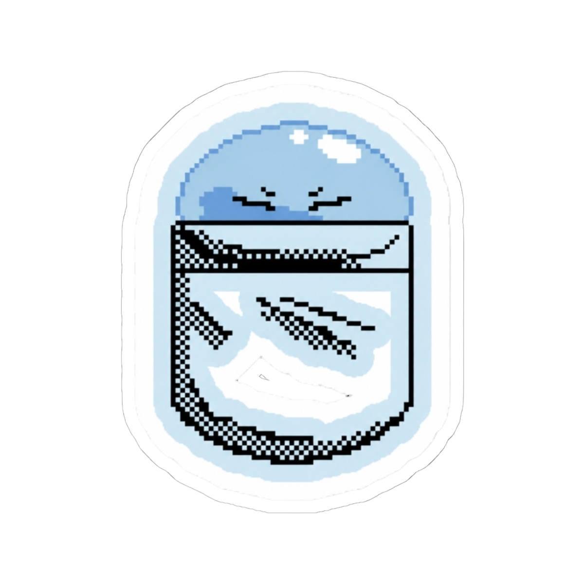 Rimuru Pocket 8-bit Sticker | That Time I Got Reincarnated as a Slime - alternate angle 2, merchandise