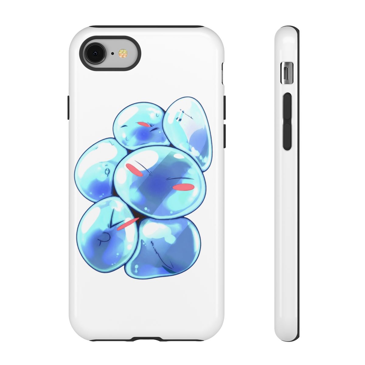 Akatxezy Anime Phone Case for iPhone 11 Pro Max, Rimuru Tensura Vivid Character Art, Blue Durable Tempered Glass & Shockproof TPU Cover | That Time I Got Reincarnated as a Slime