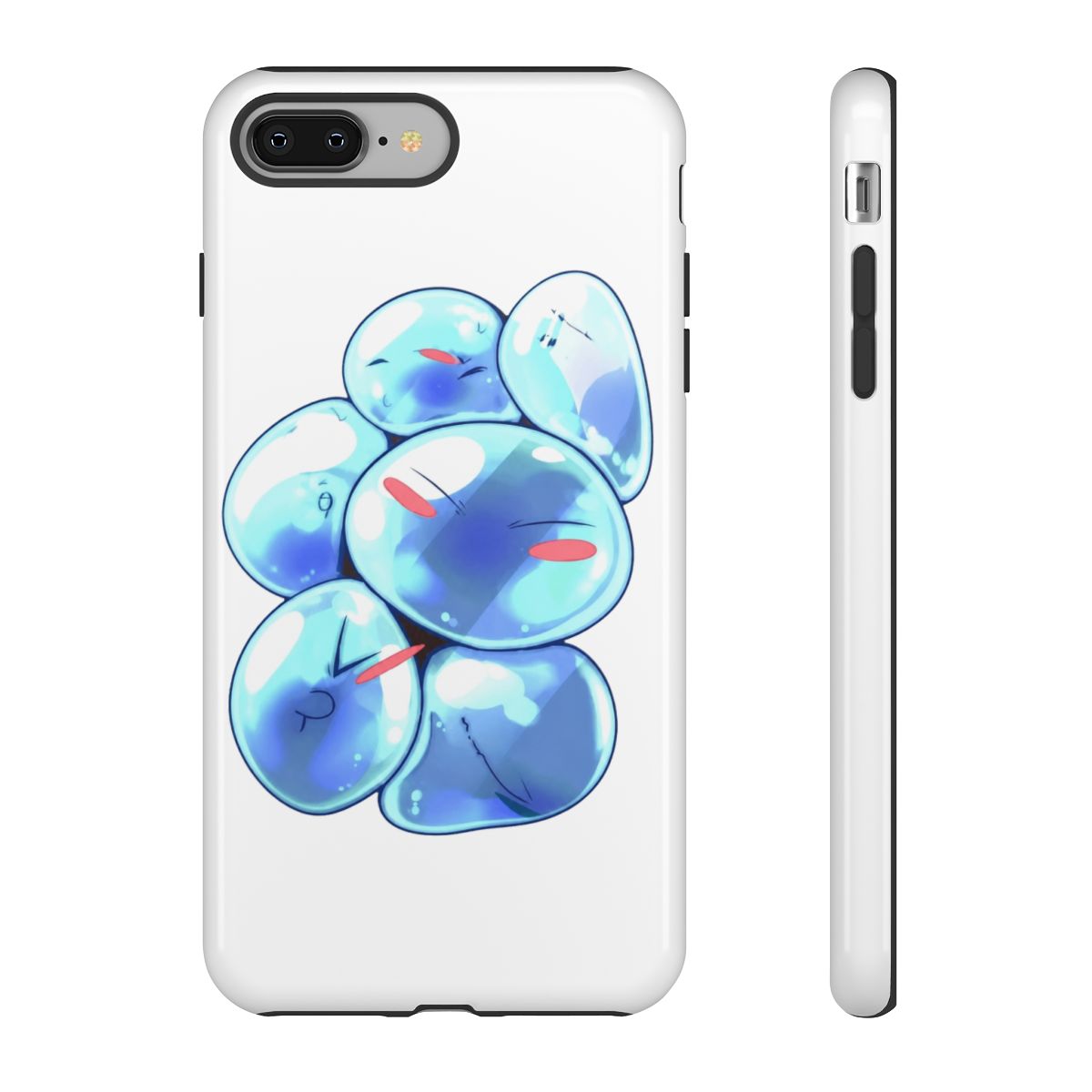Akatxezy Anime Phone Case for iPhone 11 Pro Max, Rimuru Tensura Vivid Character Art, Blue Durable Tempered Glass & Shockproof TPU Cover | That Time I Got Reincarnated as a Slime - alternate angle 4, merchandise