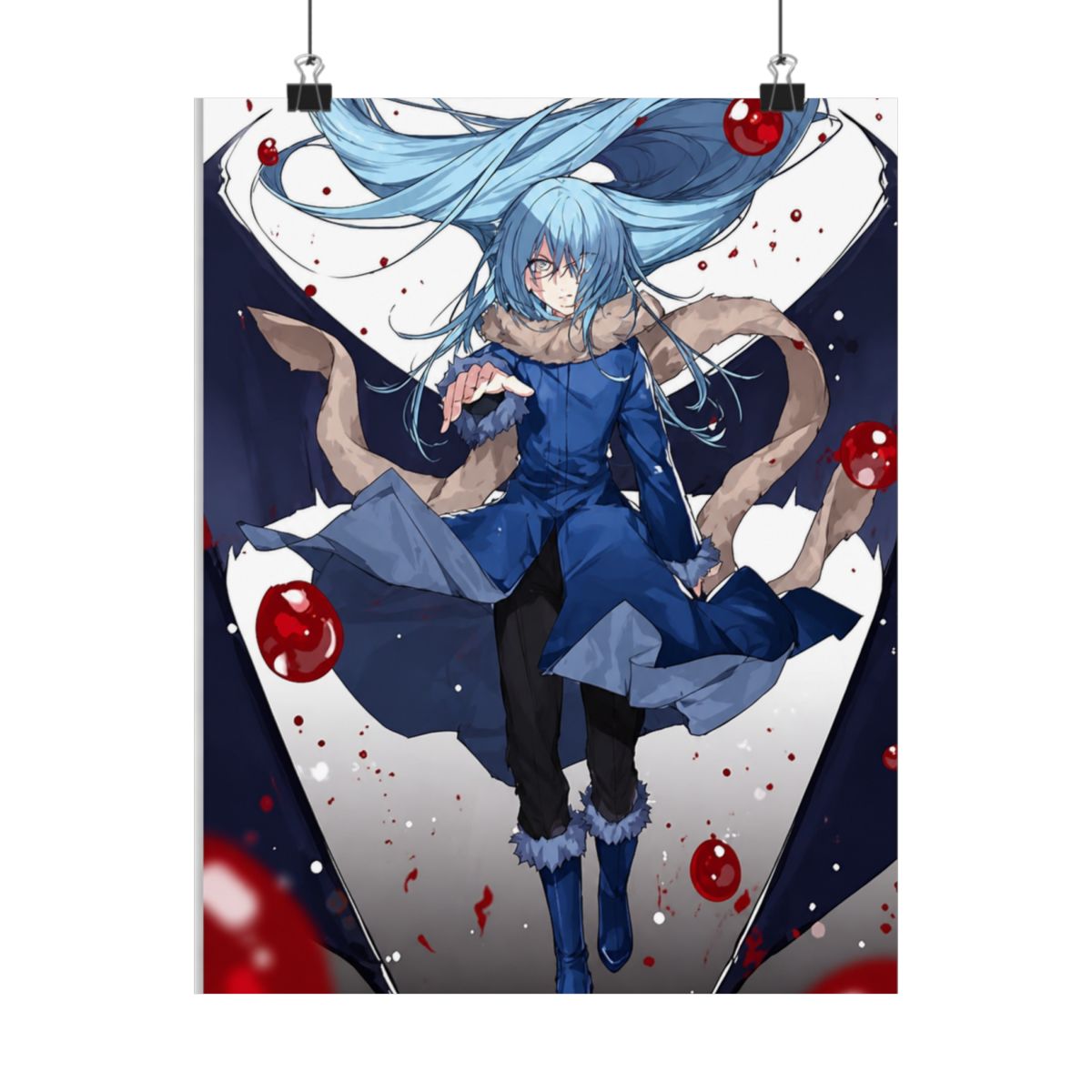 HCKOA Anime That Time I Got Reincarnated As A Slime Tempest Rimuru Poster Decorative Painting Posters Wall Art Living Room Posters Gifts Bedroom Painting 12x18inch(30x45cm) - alternate angle 4, merchandise